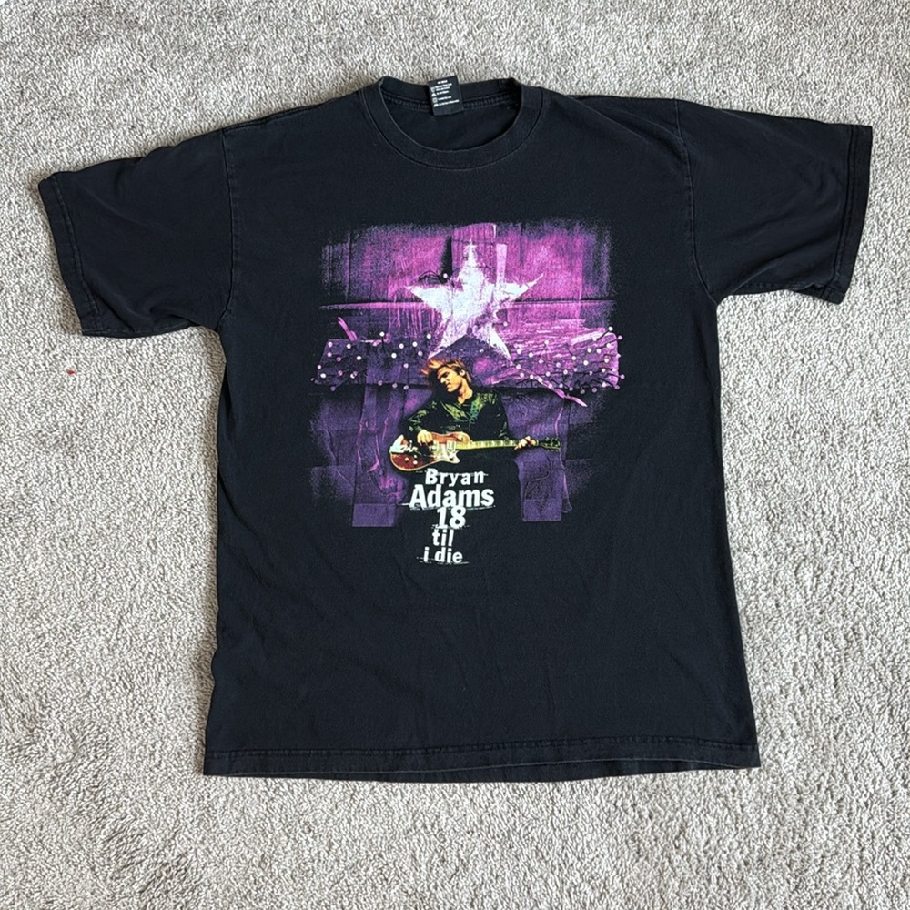 Vintage 1997 Bryan Adams 18 Till I Die Tour Giant tag Band Tee / XL